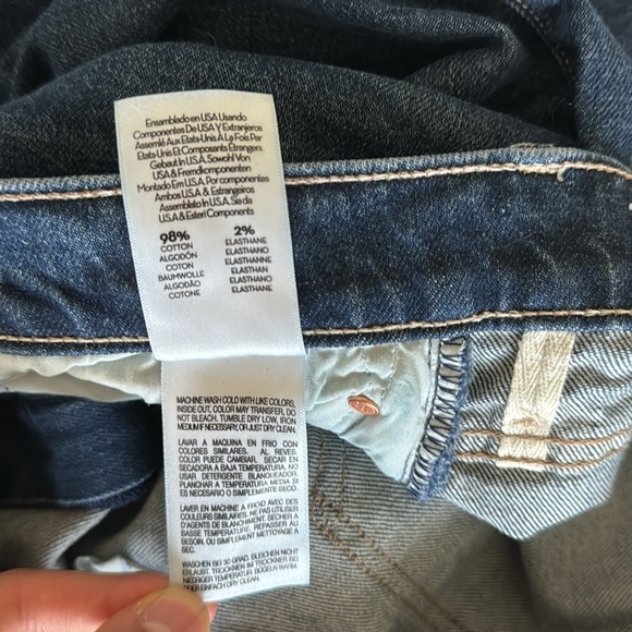 MOTHER Blue Straight Leg Jeans Classic Style - Picture 16 of 16